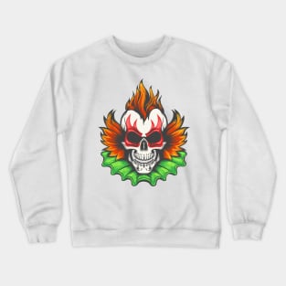 Evil Clown Skull Crewneck Sweatshirt
